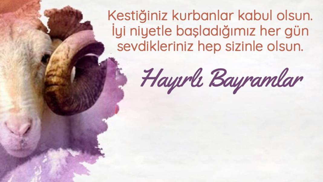 Hayırlı bayramlar! Yeni resimli Kurban Bayramı mesajları 16